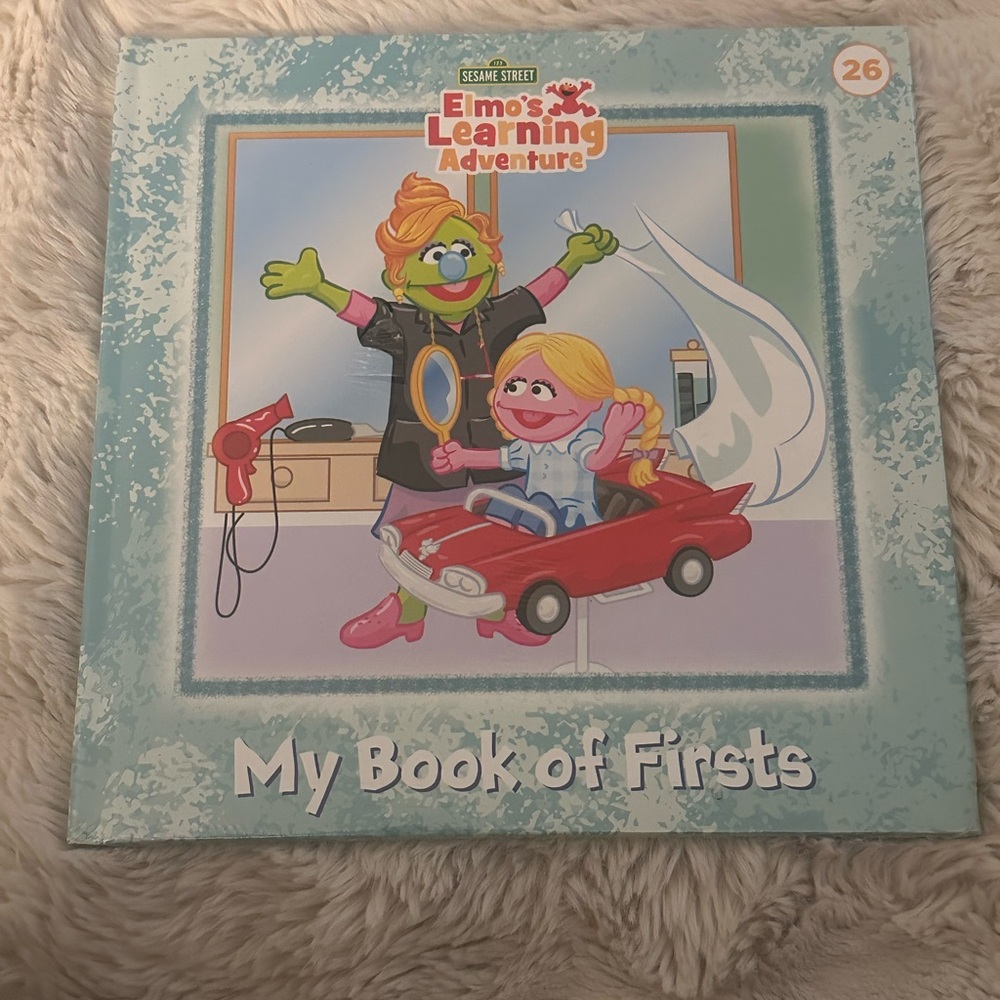 Sesame Street Elmo's Learning Adventure Book - Light Blue Cover